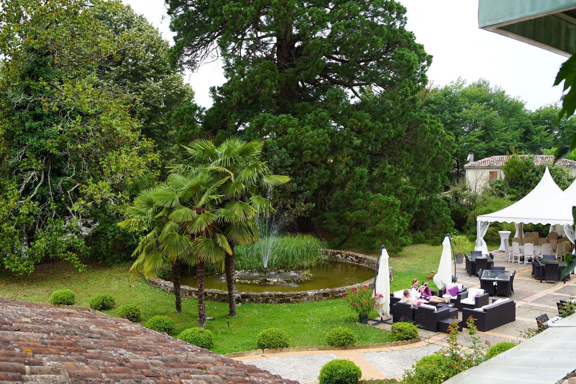 Logis Hotels- Hotel Et Restaurant Domaine De Fompeyre Bazas Exterior foto