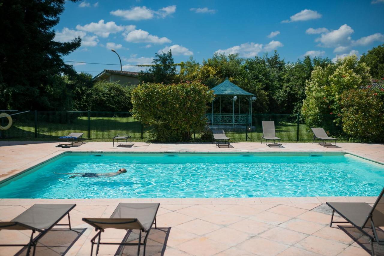 Logis Hotels- Hotel Et Restaurant Domaine De Fompeyre Bazas Exterior foto